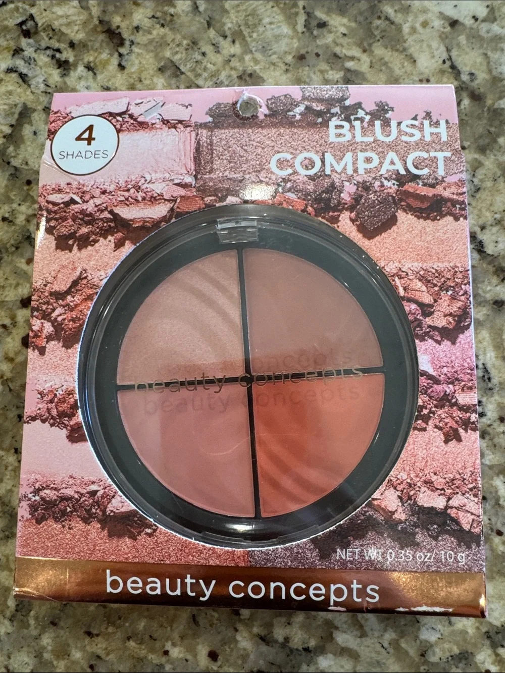 Beauty Concepts 4-Shade Blush Compact — Pink Tones